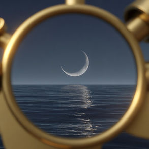 ירח לקראת שקיעה