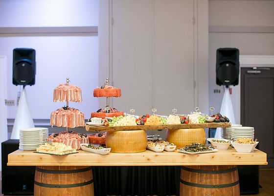Cured Italian meat and cheese station