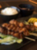 炭火焼き風串焼き定食