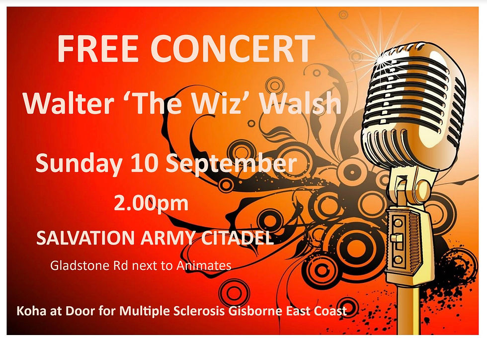 Concert with Walter ‘The Wiz’ Walsh