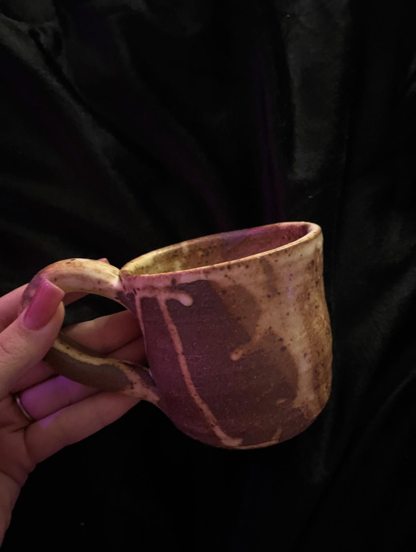 ceramic cookies and cream mug