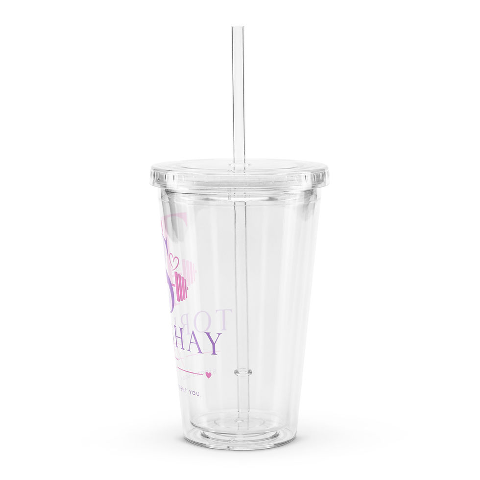Thumbnail: Clear plastic tumbler
