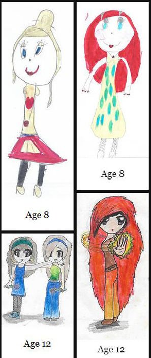 childhood drawings illustrations youth kids