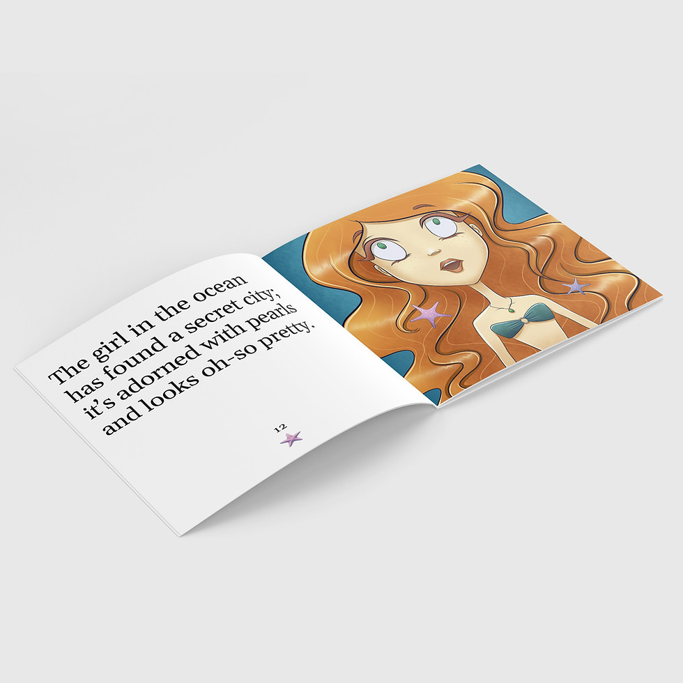 The Girl in the Ocean Children's Book by Brittany Allen Internal