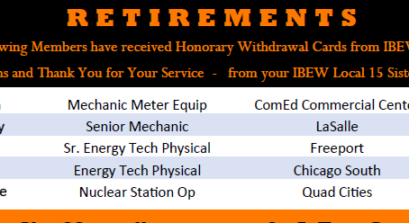 RETIREMENTS