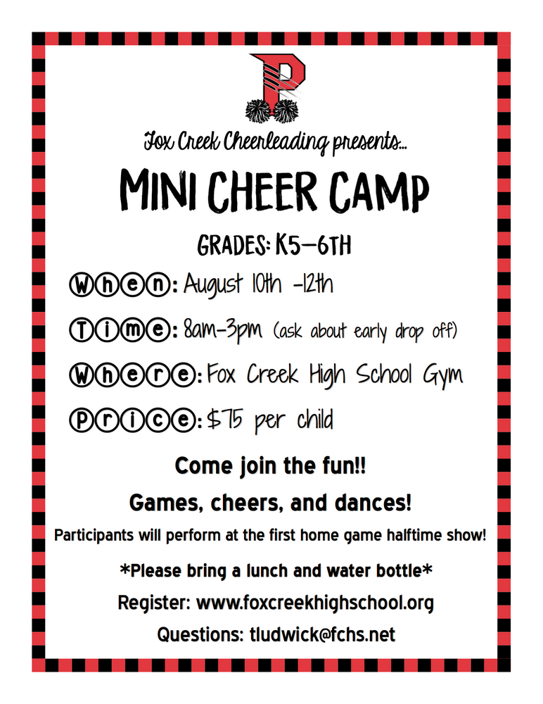 MINI CHEER CAMP
