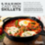 Thumbnail: Pre-Seasoned Cast Iron Skillet 3-Piece Set (8-Inch, 10-Inch and 12-Inch)