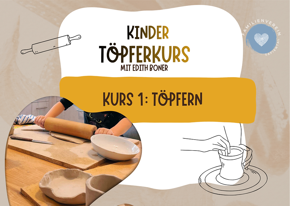 Kinder Töpferkurs mit Edith Boner 1