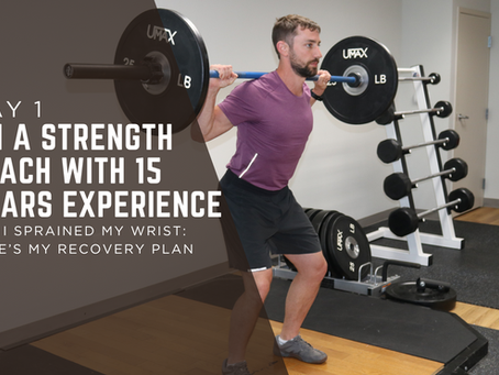 Strength coach with experience, recovering from a wrist injury suffered during jiujitsu bjj