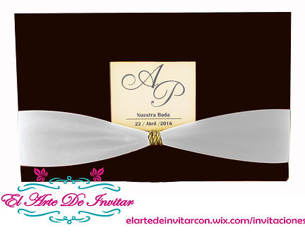 Invitacion para Boda chocolate
