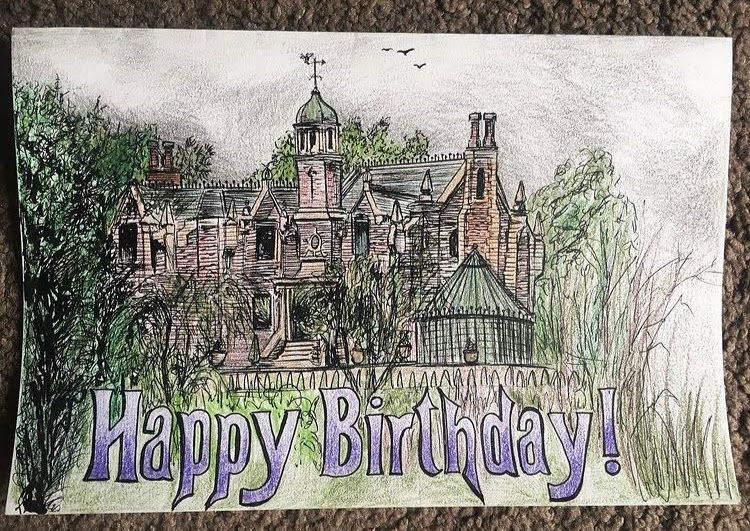 Haunted Mansion Birthday Card