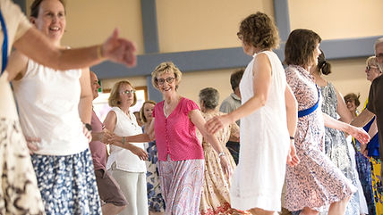 Many dancers having fun