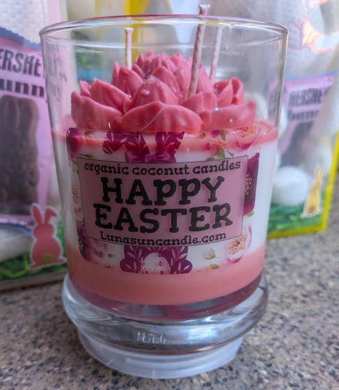 Thumbnail: Easter Gift Bag, 22 oz candle, stuffed bunny