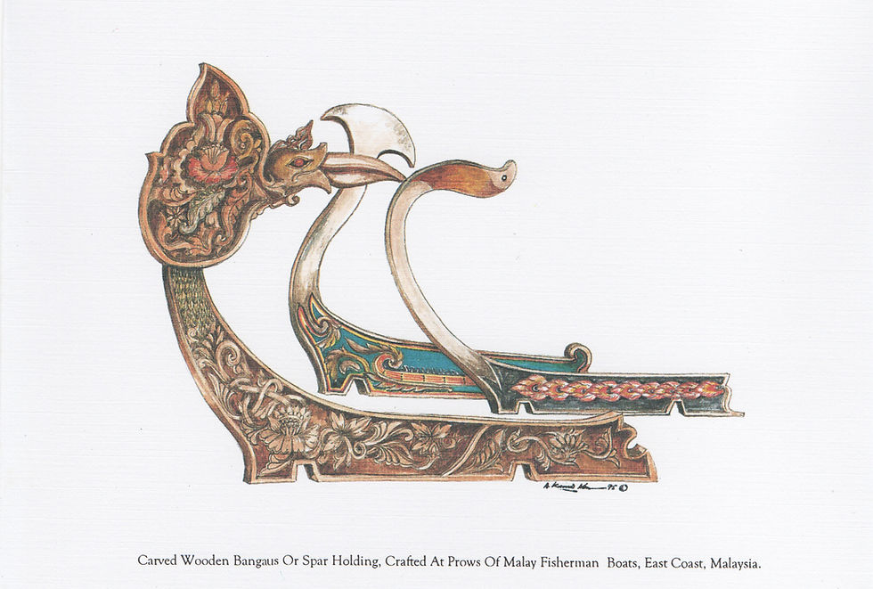 Thumbnail: Postcards: Malay Cultural Artifacts East Coast