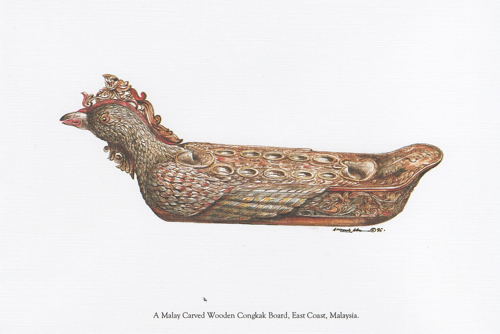 Thumbnail: Postcards: Malay Cultural Artifacts East Coast