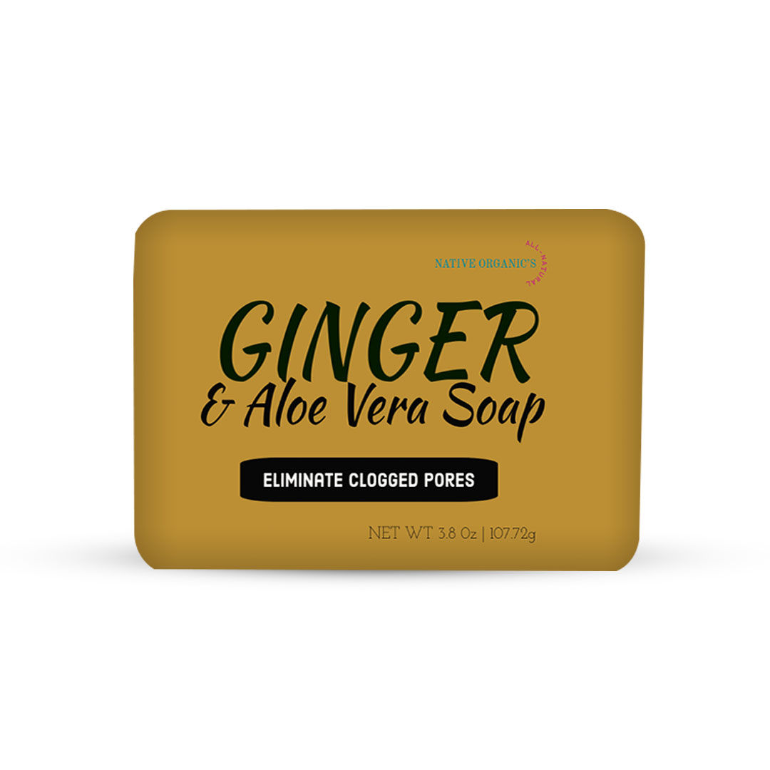 GINGER & ALOE VERA ORGANIC SOAP (WHOLESALE 12 COUNT CASE)