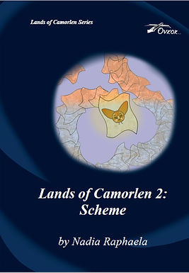 Lands of Camorlen 2_ Scheme title page book by Nadia Raphaela