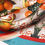 Thumbnail: THE DINNER PARTY COLLECTION - PINEAPPLE & PRAWNS SILK SCARF from