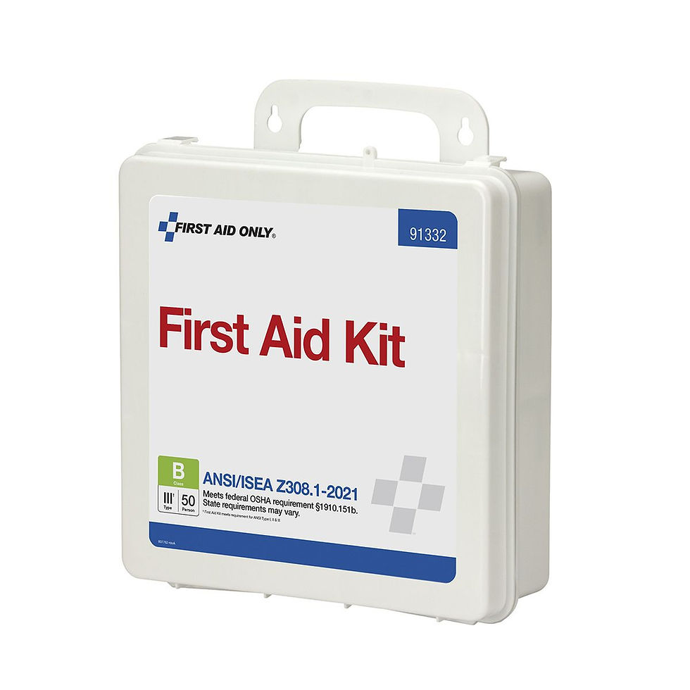 Thumbnail: First Aid Only ANSI B 50 Person Plastic ANSI 2021 Compliant First Aid Kit