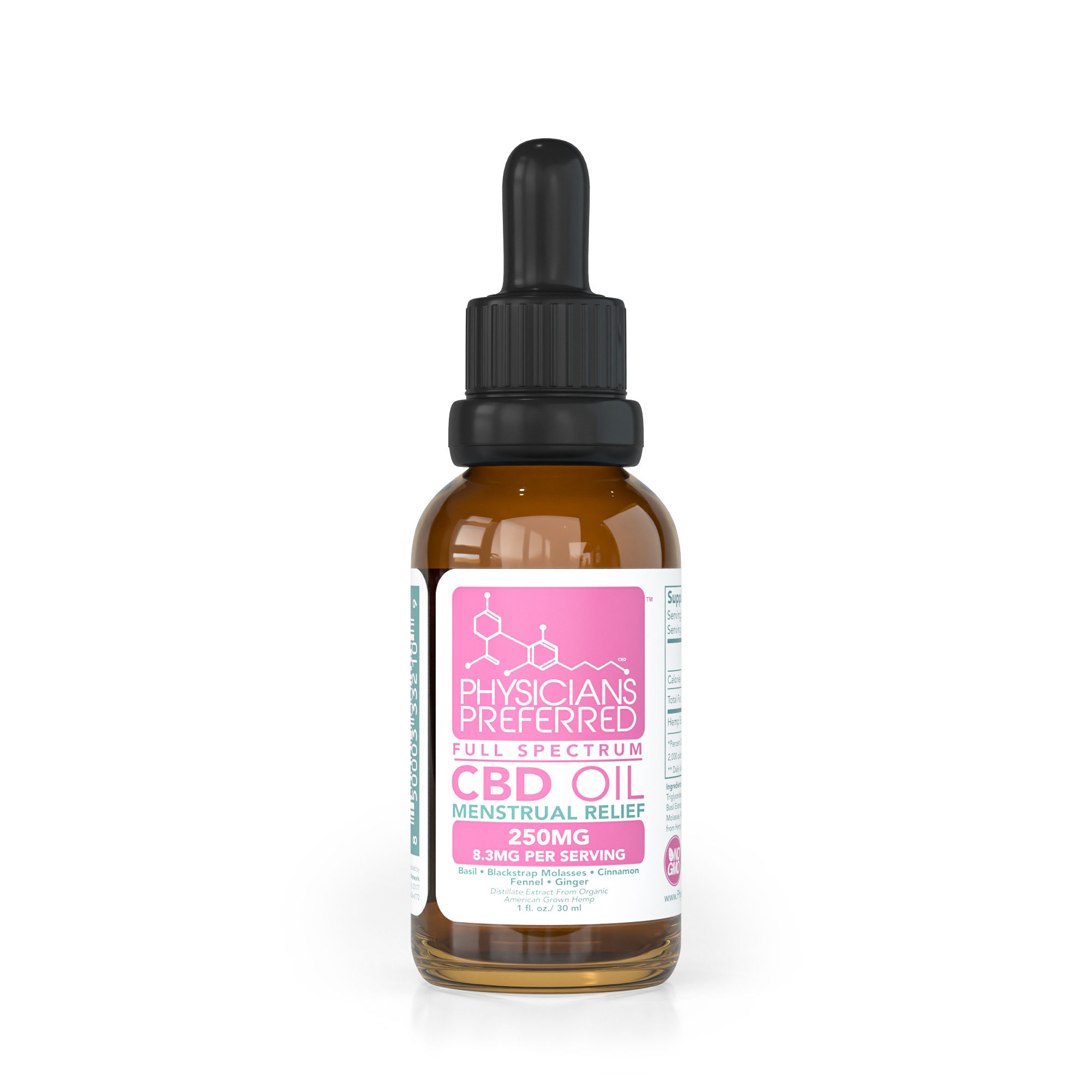 Menstrual Relief: 250mg Full Spectrum CBD Oil
