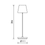 Thumbnail: Narro portable table lamp brown