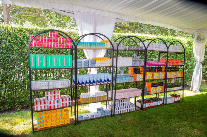 brand activation by ticket2events from an event in the Hamptons summer private party event red carpet