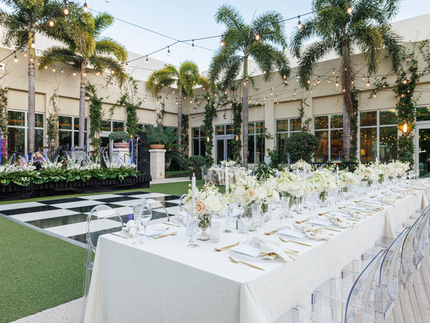 Luxury wedding reception by Ticket2Events in Palm Beach Florida