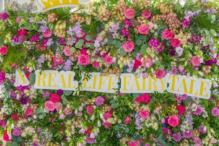 flower wall activation by ticket2events