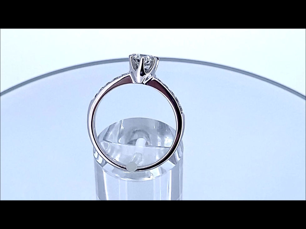 Thumbnail: 18ct White Gold Diamond Single Stone ring
