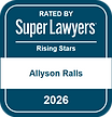 Lised in Missouri & Kansas Super Lawyers "Rising Stars," 2024-2026