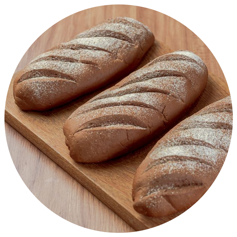 pão australiano dentro de uma cesta