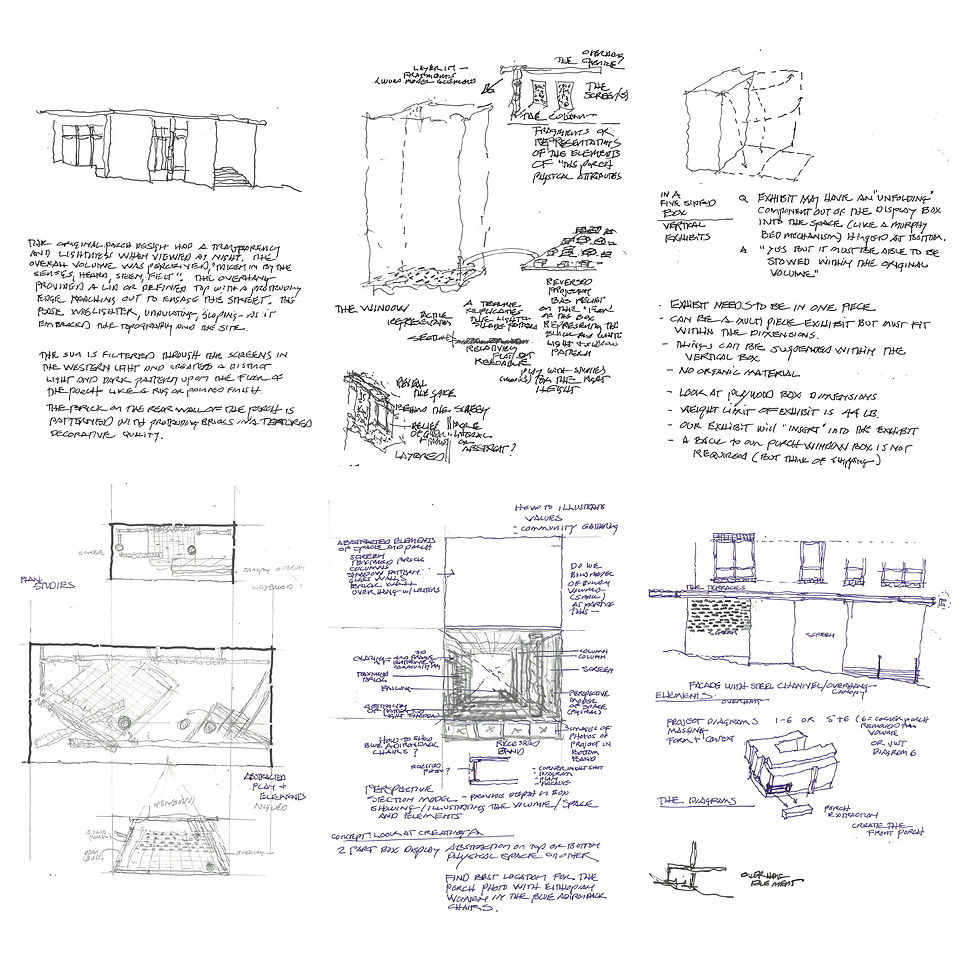 Early Concept Analysis, Diagraming, and Study Sketches