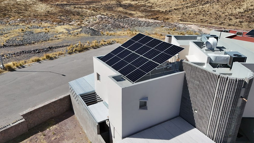10 paneles residencial — Chihuahua, estructura doble
