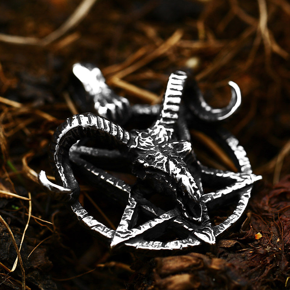 Miniatura: Colgante 3D Baphomet Chivo
