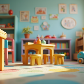 Bright and welcoming preschool classroom at Great Beginnings Preschool in Glendale with books, toys, and learning centers.