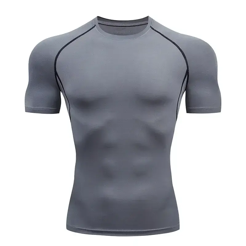 Miniatura: Camiseta Masculina de Compressão Estampada – Desempenho e Estilo