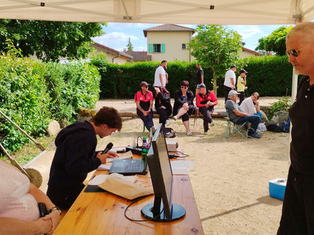 concours de pétanque du nouveau club de Tiranges