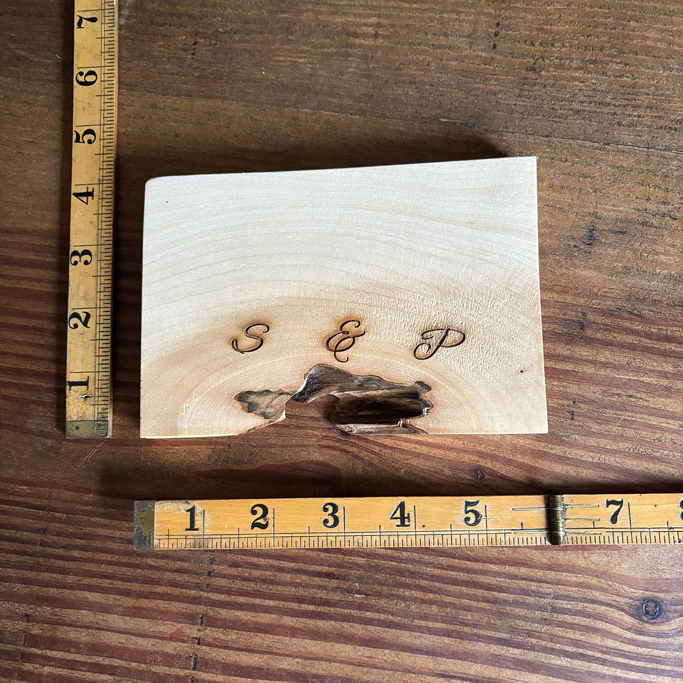 Thumbnail: Sycamore waney edge salt & pepper stand