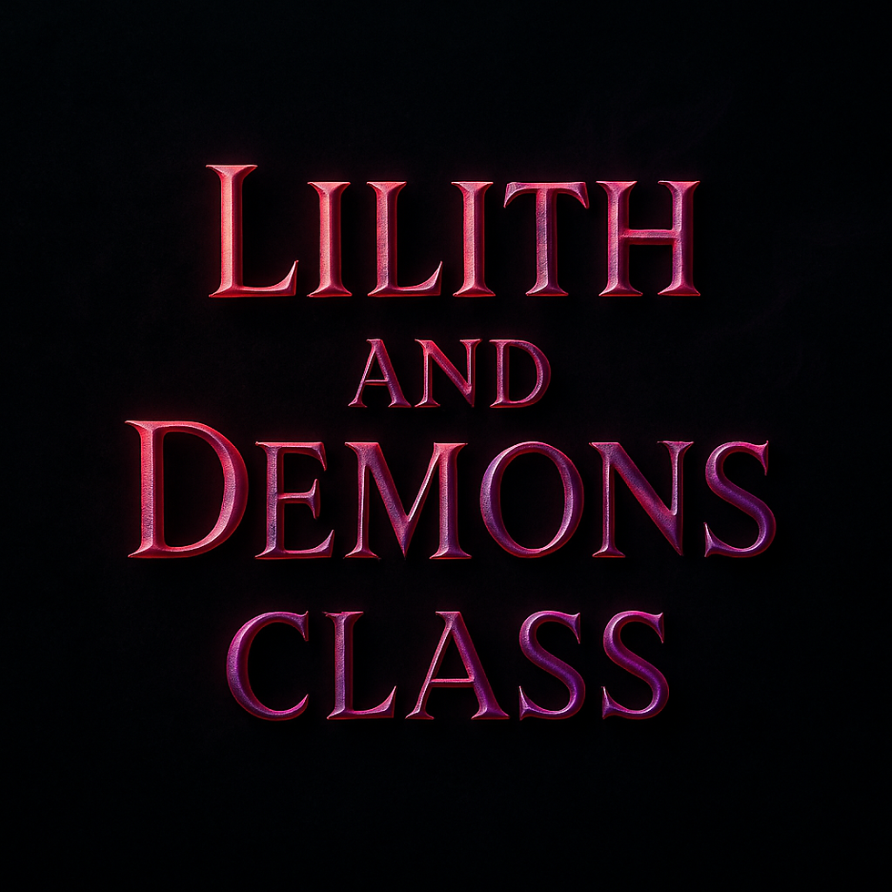 Lilith and Demons: Shadow, Power, and the Feminine Divine