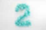 number 2, written in balloons 