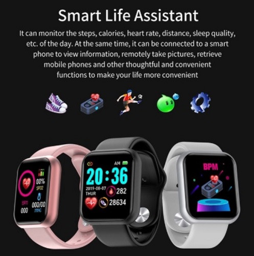 Smartwatch Y68 - Megamarcas