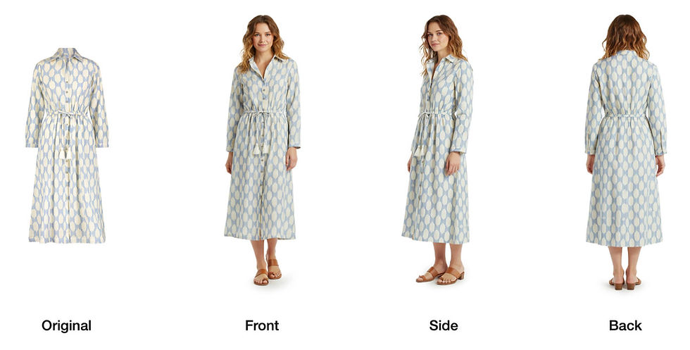 AI front, side and rear views