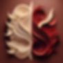 Firefly Paper art, monochrome, back to back, beige, deep red 2659.jpg