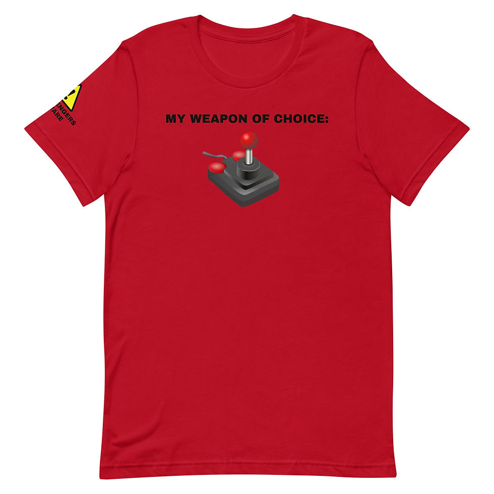 Thumbnail: Joystick Unisex T-Shirt - Weapon of Choice
