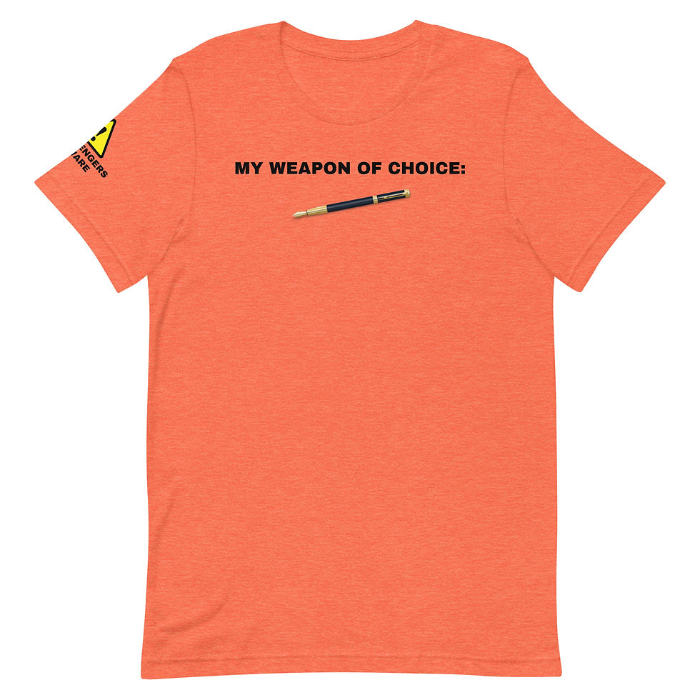 Thumbnail: Pen Unisex T-Shirt - Weapon of Choice