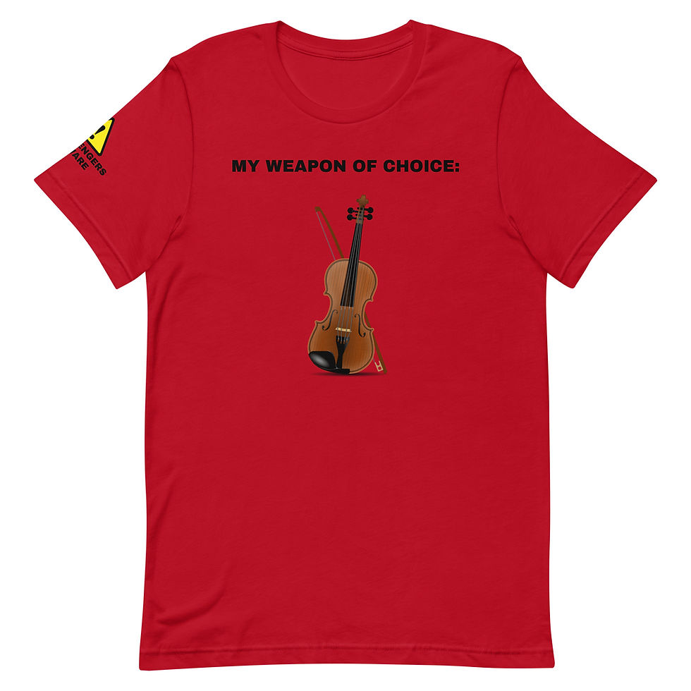 Thumbnail: Violin Unisex T-Shirt - Weapon of Choice
