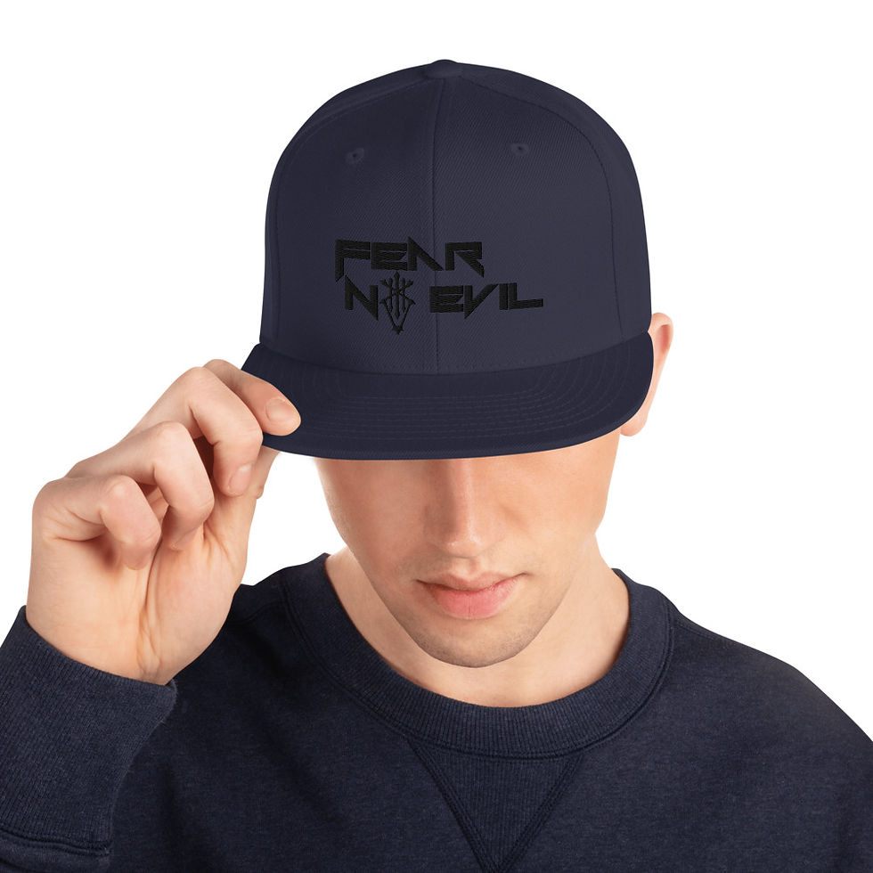 Thumbnail: Fear N(O) Evil Snapback Flat Billed Hat