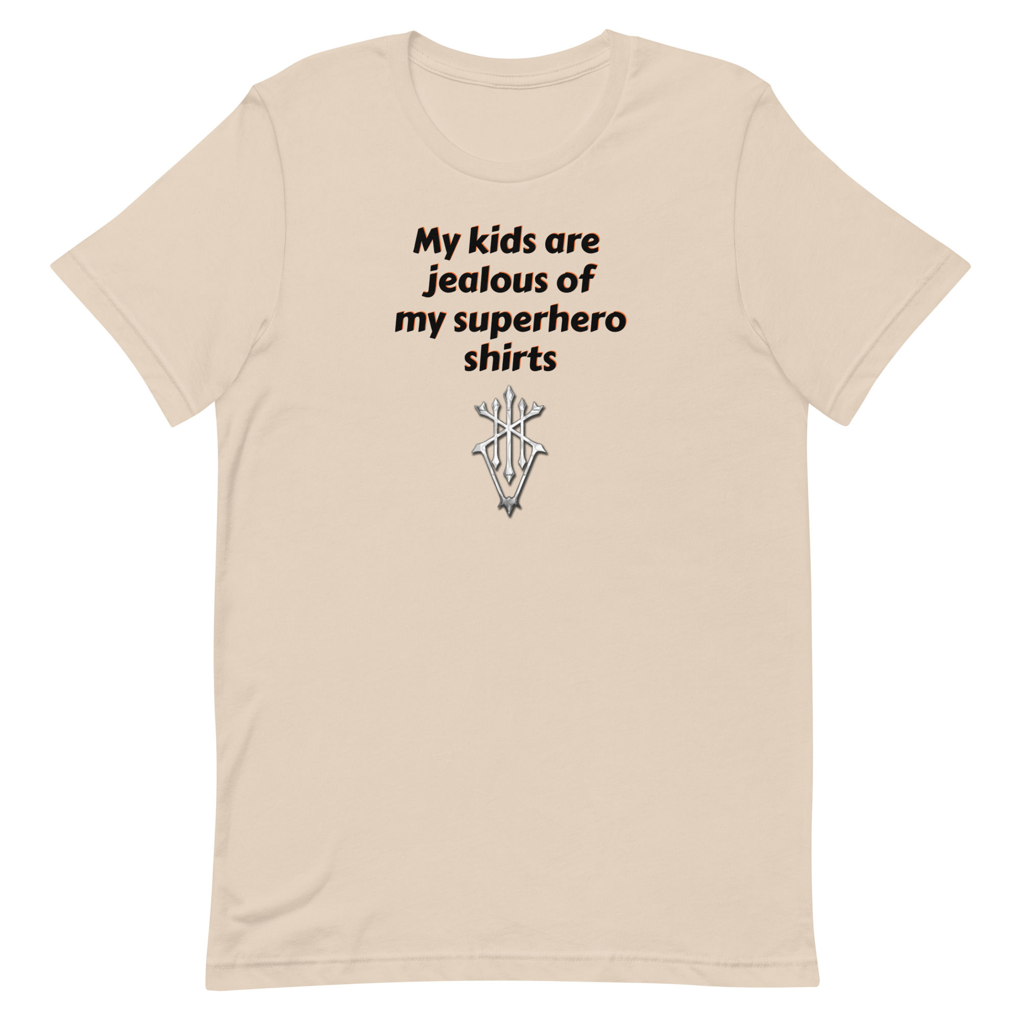 My kids are jealous of my superhero shirts with Symbol