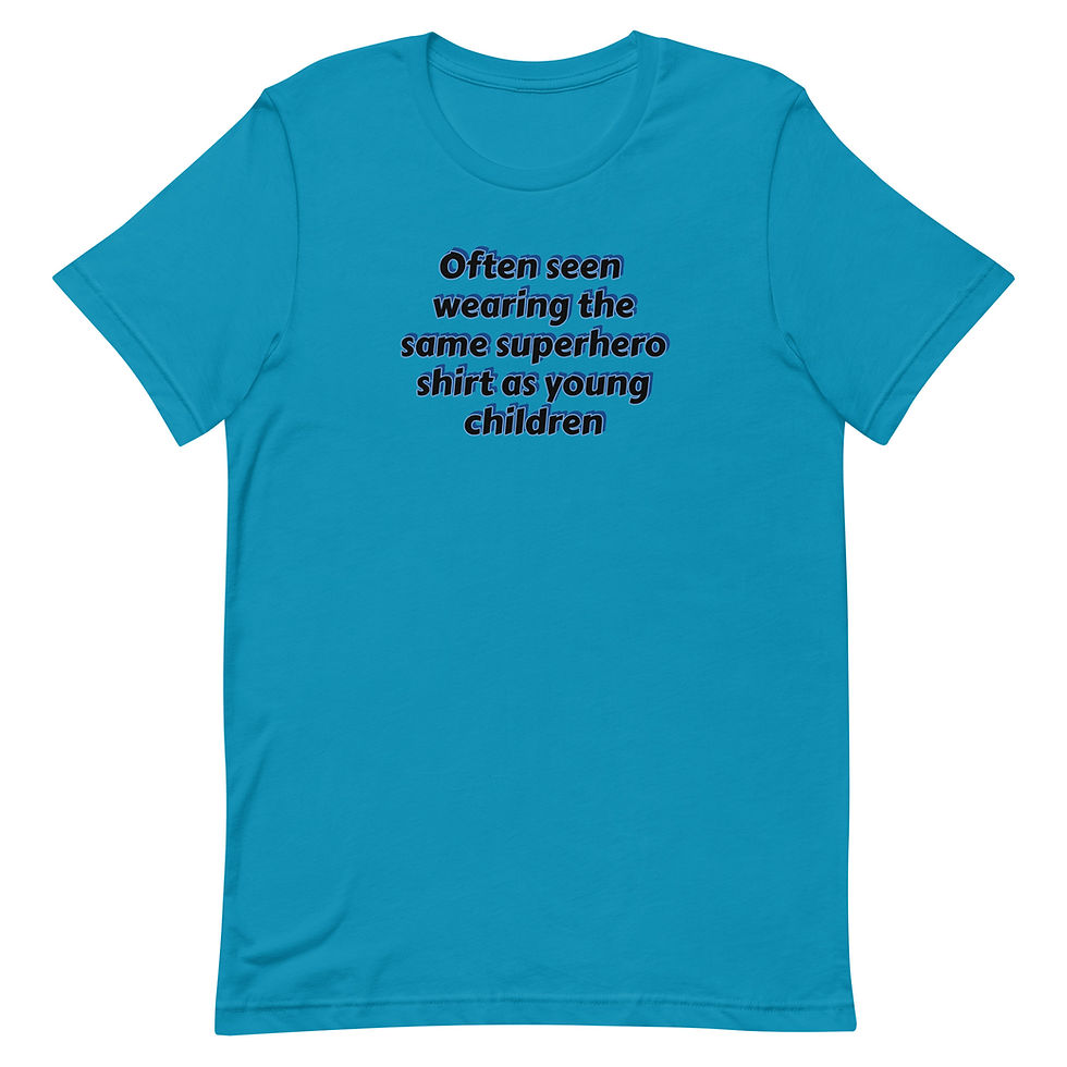 Thumbnail: The same superhero shirt as young children