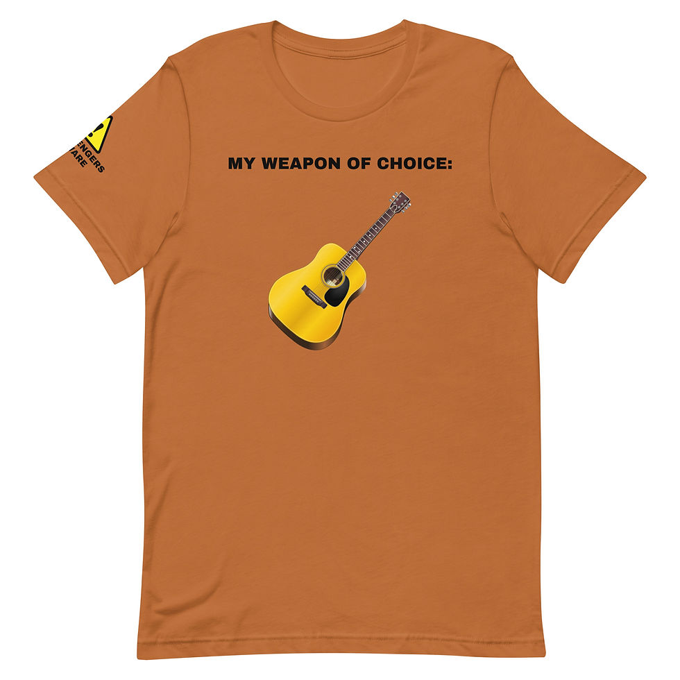 Thumbnail: Acoustic Guitar Unisex T-Shirt - Weapon of Choice